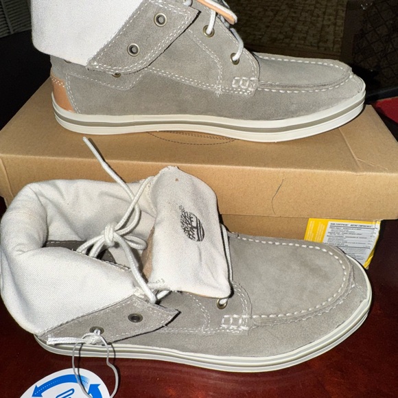 Timberland Kids Light Gray Boots - Picture 3 of 6